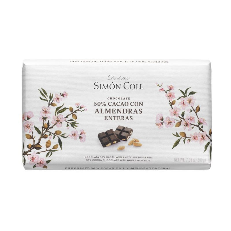 CHOCOLATE ALMENDRA 50% 200g