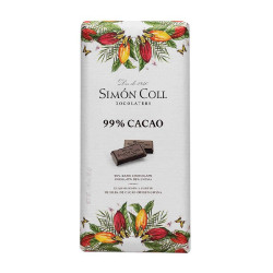 CHOCOLATE 99% CACAO TABLETA 85 g.