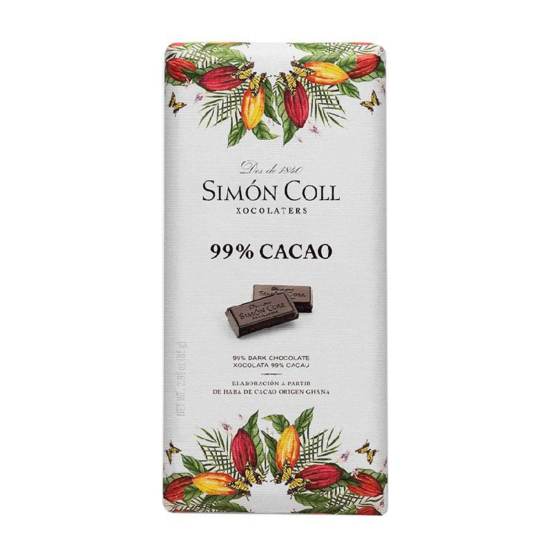 CHOCOLATE 99% CACAO TABLETA 85 g.