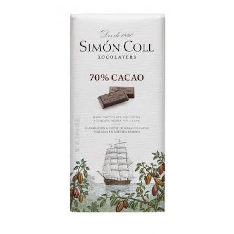 CHOCOLATE BITTER 70% S. COLL 85gr