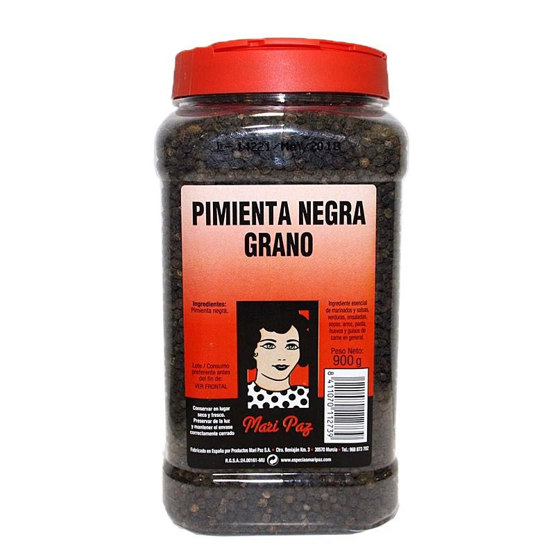 PIMIENTA NEGRA GRANO BOTE 12/800g