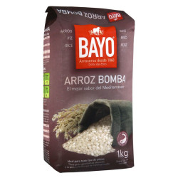 ARROZ BOMBA BAYO BOLSA 12/1 Kg.