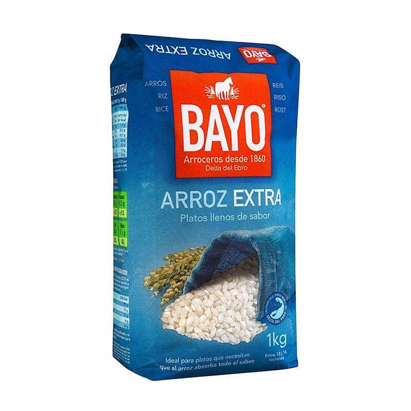 ARROZ EXTRA BAYO BOLSA 12/1 Kg.