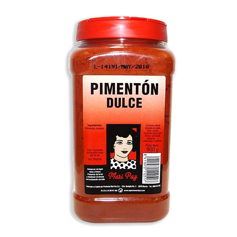 PIMENTÓN DULCE 1ª BOTE 12/800g