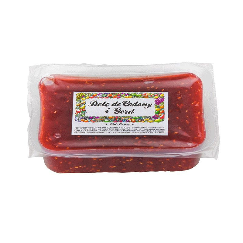 DULCE DE MEMBRILLO Y FRAMBUESA 300GR