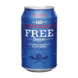 CERVEZA SIN ALCOHOL FREE DAMM LATA 330ml