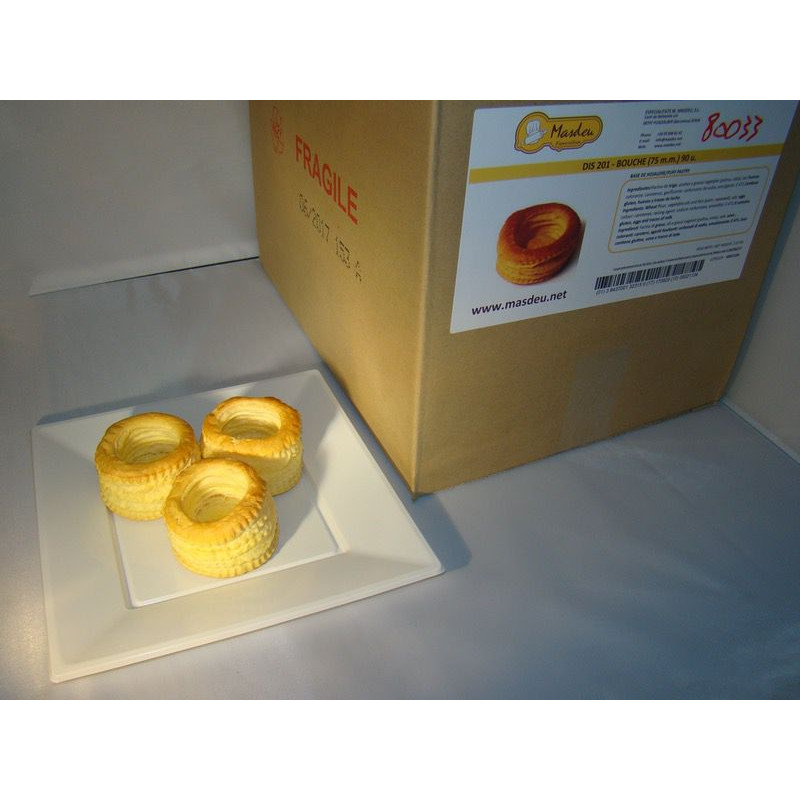 HOJALDRE PARA RELLENAR VOL-AU-VENT 70mm (DIS201)1/90un 