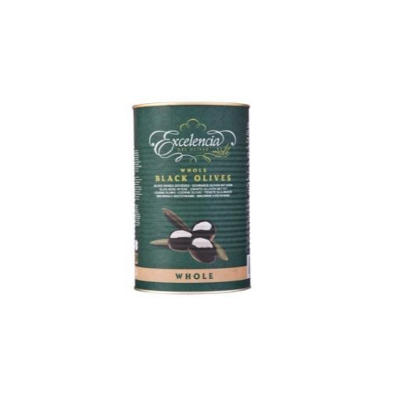 ACEITUNAS NEGRAS 160/200 LATA 3/5Kg. (2500gr. P.N.E.)