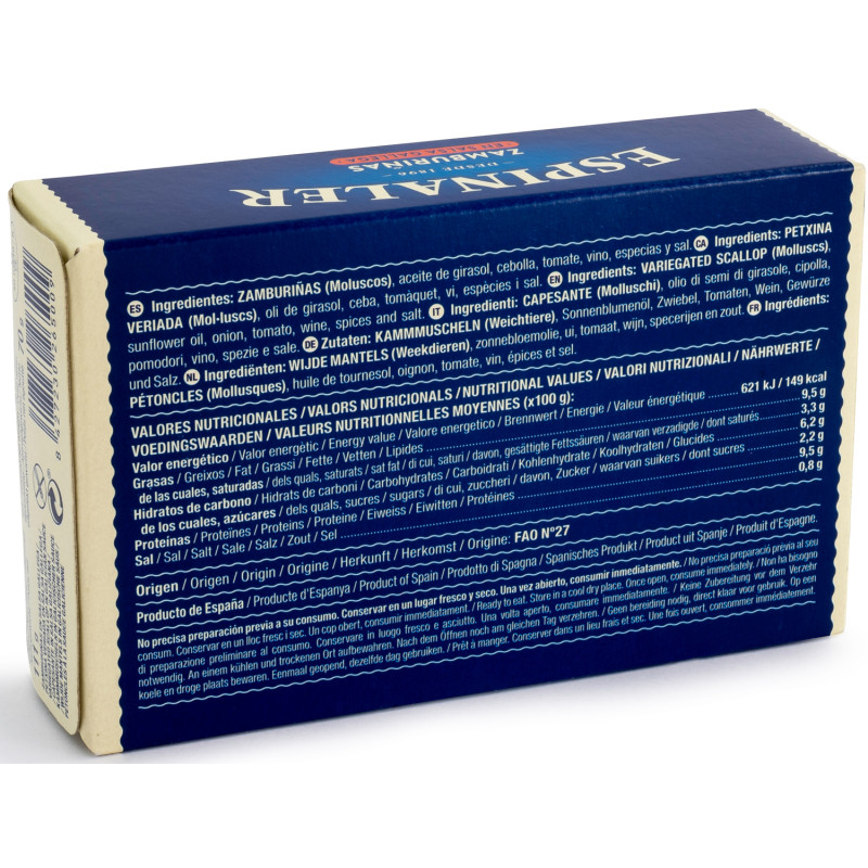 ZAMBURIÑAS EN SALSA DE VIEIRA OL-120 25/115gr.