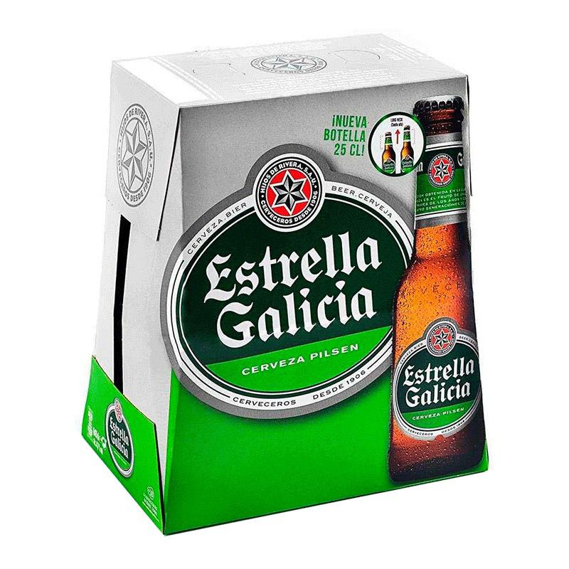 CERVEZA ESTRELLA GALICIA E.P. PACK (6X250ml)