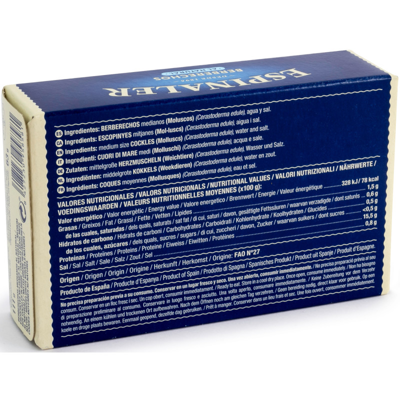 BERBERECHOS AL NATURAL 35/45 LATA OL-120