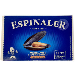 MEJILLONES EN ESCABECHE 10/12 LATA OL-120