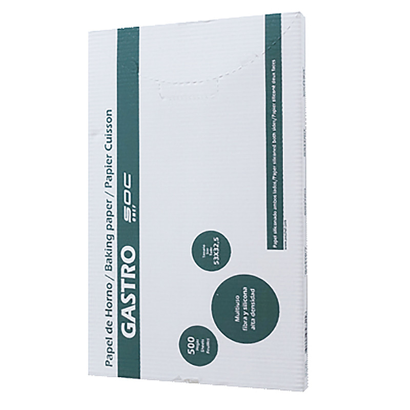 PAPEL DE HORNO BISILICONADO GASTRO (53X32,5cm) 1/500hojas