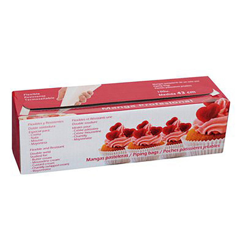 MÀNEGA PAST. PROF. 43cm RULL 10/100un