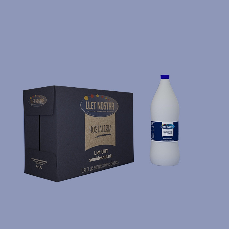 LECHE UHT HOSTELERIASEMI  PET 8/1500ml