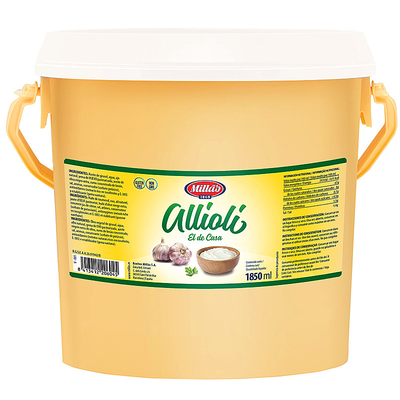 SALSA ALIOLI CUBO 4/1850ml