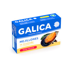 MEJILLONES EN ESCABECHE 13/18 LATA OL-120