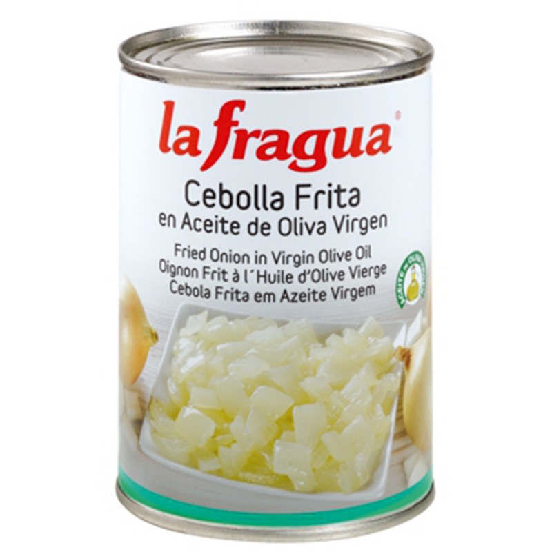 CEBOLLA FRITA EN ACEITE DE OLIVA LATA 12/500g