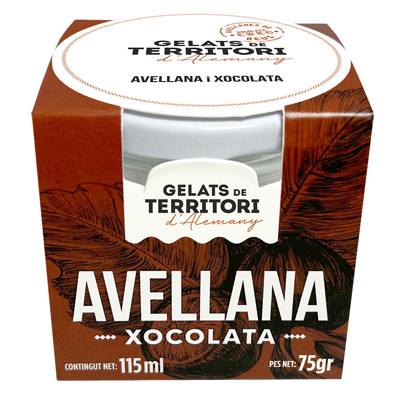 HELADO DE AVELLANA DOP REUS Y CHOCOLATE 8/115ml