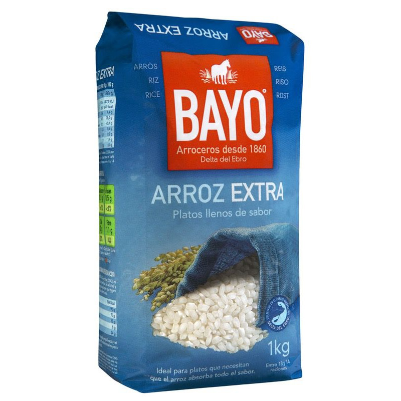 ARROZ EXTRA BAYO BOLSA 12/1 Kg.