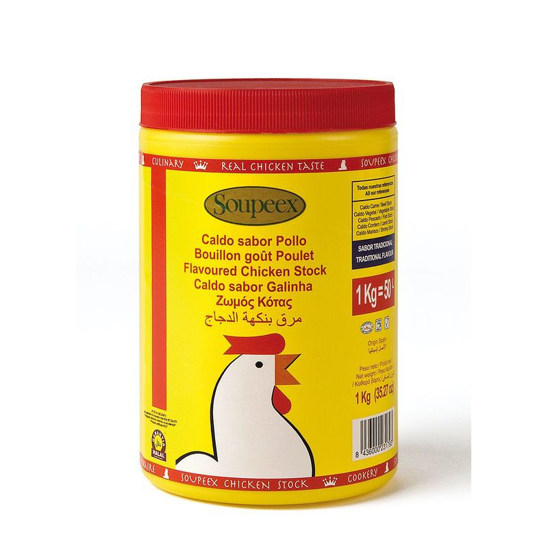 CALDO DE POLLO DESHIDRATADO BOTE 12/1Kg