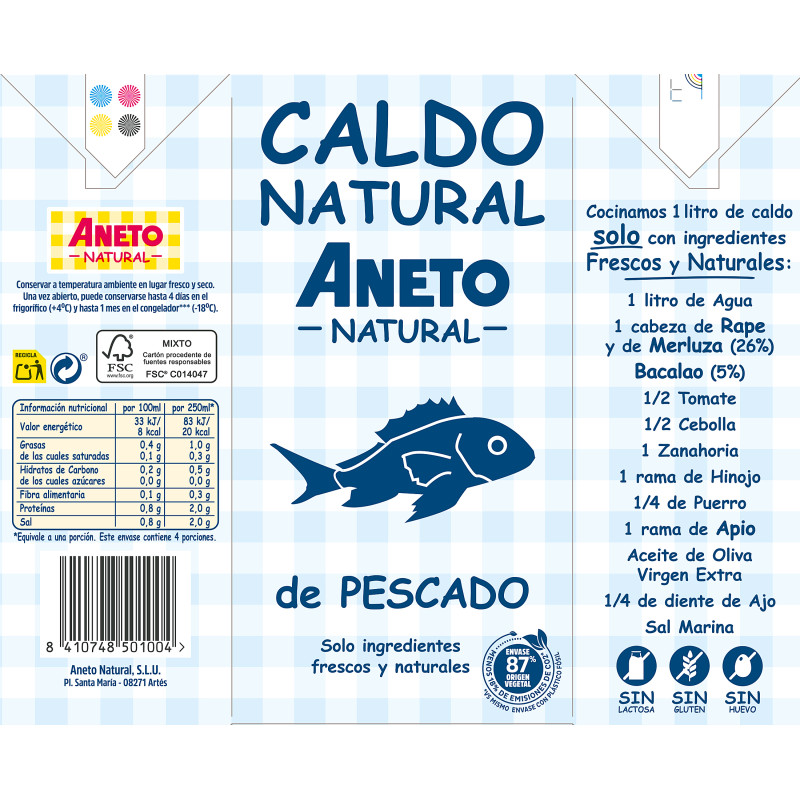 CALDO DE PESCADO BRICK 1l.