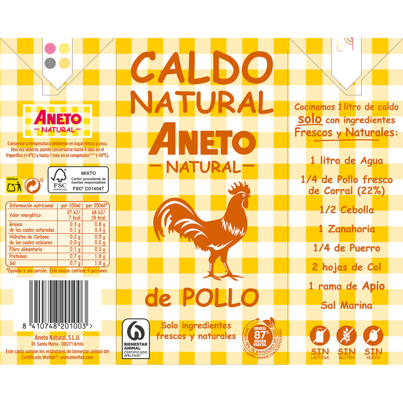 BROU DE POLLASTRE BRICK 1L