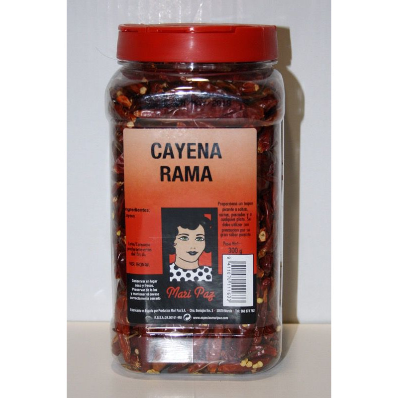 PIMIENTOS CAYENA ENTEROS BOTE 12/300g